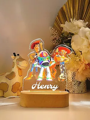 Personalised Toystory Nursery Room Decor Lamp Birthday Gift  Table Lamp • $49.99