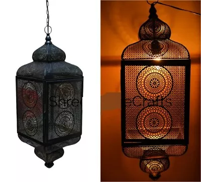 Moroccan Lantern Lamp Shades Lighting Turkish Hanging Lamp Hole Seljuks Pattern • $156.51