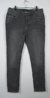 Ed Hardy Mens Black Grey Wash Slim Fit Denim Rock Jeans Size 34 - New • £15.19