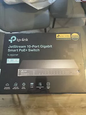 TP-LINK TL-SG2210P V3 8 Port Ethernet Switch • £50