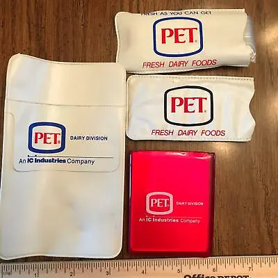 Pet Dairy Fresh Food Div Milk Lot Mirror Sewing Kit Pen Holder Vtg 1980s? Unused • $35