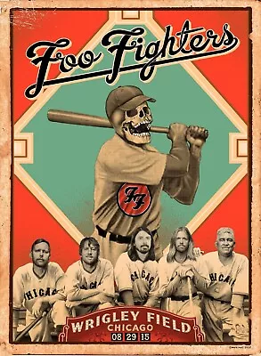 Foo Fighters At Wrigley Field Reprint 13  X 19  Concert Poster • $19.95