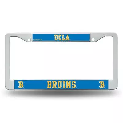 UCLA Bruins White Plastic License Plate Frame • $7.95