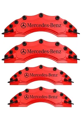 4PCS Mercedes Benz Brake Caliper Covers  Size 16' And Up Rims Universal Car Red • $54.72