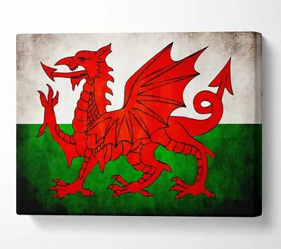 £24.99 • Buy Welsh Dragon Canvas Wall Art Home Decor Large Print