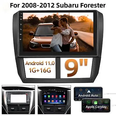 9  Carplay Android 11 Car GPS Radio BT FOR Subaru Forester Impreza WRX 2008-2012 • $100.69