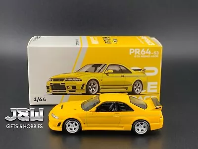 Pop Race Nissan R33 GT-R Nismo 400R Prototype Yellow 1/64 • $14.99