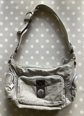 £12 • Buy Kipling Milla City Linen Effect Shoulder Bag Handbag - Beige Natural Brown - QVC