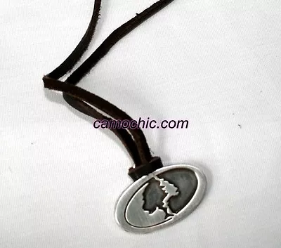 Mossy Oak Logo Necklace - Leather Adjustable - Men Or Ladies • $10.77