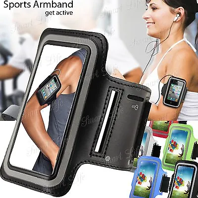Sports Running Jogging Gym Armband Case Cover Pouch Holder For Samsung Models • £1.98