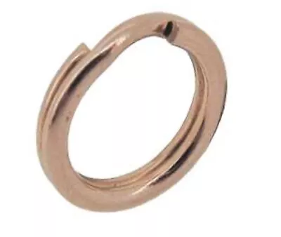 9ct Rose Gold 5mm Split Ring Charm Links Keyring Easy To Attach Charms Solid • £12.99