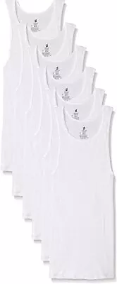 Hanes Men's Tanks A-Shirts 6-Pack Cotton Tagless Soft Breathable Cool Comfort... • $22.99