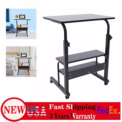 Computer Desk Home Office Desk PC Laptop Table Office Desk With Rolling Wheels • $38.95