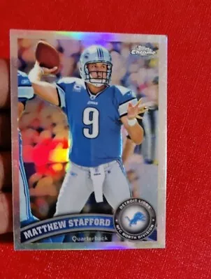 2011 Topps Chrome Refractor #4 Matthew Stafford Detroit Lions Nm-mt+ • $1.99