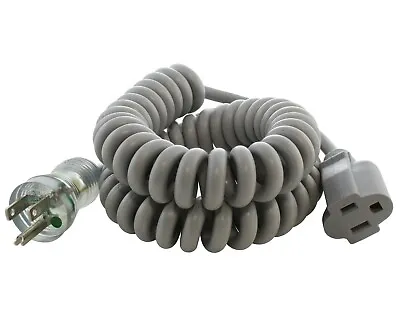 $55.99 • Buy 6.5ft Coiled Medical Grade Power Cord NEMA 5-15P To NEMA 5-15R By AC WORKS®