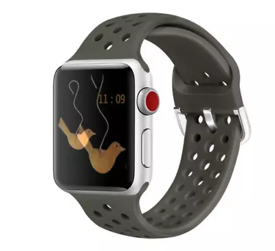 £4.45 • Buy For Apple Watch Ultra 1/2 Strap Series SE 3/4/5/6/7/8/9 Silicone  Band Strap