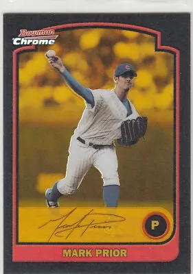 2003 Bowman Chrome Gold Refractor /170 MARK PRIOR #32 Cubs *No Case* • $4