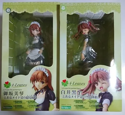 Kotobukiya To Aru Kagaku No Railgun MIKOTO MISAKA＆KUROKO SHIRAI Maid Ver Figure • $200