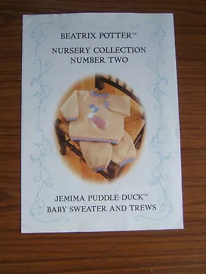 Knitting Pattern - Jemima Puddle Duck - Baby Sweater & Trews • £9.95