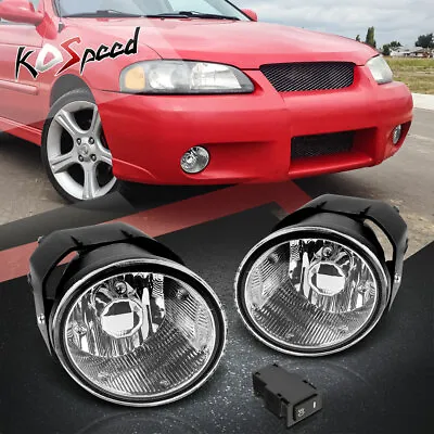 Clear Lens Front Bumper Fog Light For 00-04 Nissan Sentra Maxima Frontier Xterra • $46.91