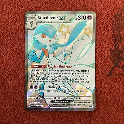 Gardevoir Ex 217/091 - Full Art Shiny Ultra Rare Paldean Fates Pokémon Card NM • $3.50