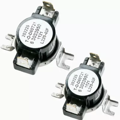303395 (L220-40F) Dryer High Limit Thermostat Maytag WP303395 AP6007529 2-Pack • $12.89