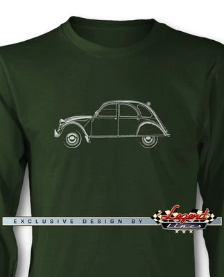 $26.90 • Buy Citroen 2CV Deux Chevaux Long Sleeves T-Shirt - Multiple Colors & Sizes - French