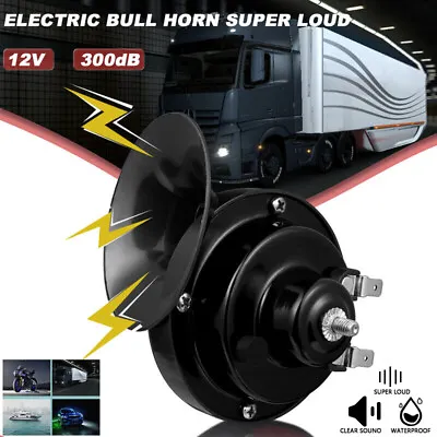 300DB 12V Super Loud Electric Snail Air Horn For Car Train Motorcycle Truck Boat • $7.79