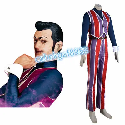 LazyTown Robbie Rotten Costume Cosplay Adult's Vest Pants Shirt Cosplay   • £74.98