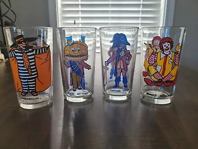 Vintage 1970's McDonalds Character Collector Series Glasses (Set Of 4) • $25.99