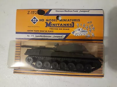 HO Scale ROCO Minitanks Military Vehicle Z-172 German Medium Tank Leopard • $8.95