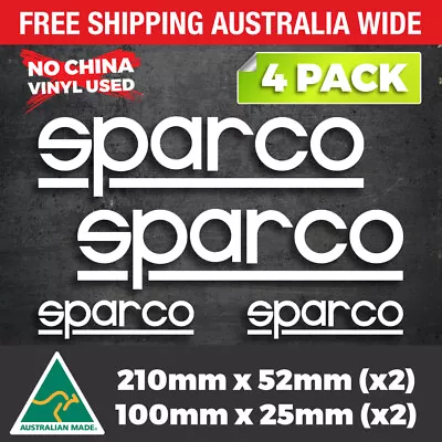 4 X SPARCO Sticker Decal Slivia GTR Civic Accord EP3 S2000 JDM DRIFT AMG Window • $7.70