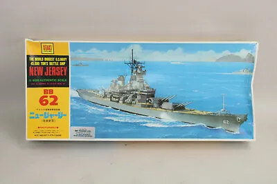 NOS Otaki 1/600 Scale USS New Jersey BB-62 Model Ship Kit New Sealed Motorized! • $69.99