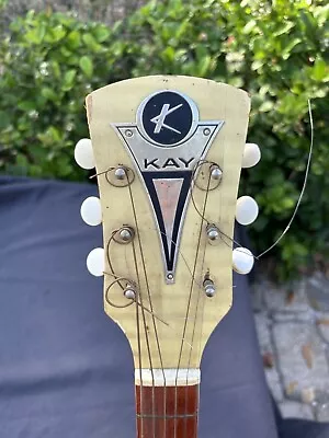 Vintage Kay Acoustic Guitar Blonde 1950’s  • $425