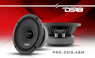 DS18 6.5  Mid-Range Bass 600 Watt 4 Ohm Speaker Bullet Car Audio PRO-ZXI6.4BM • $59.90