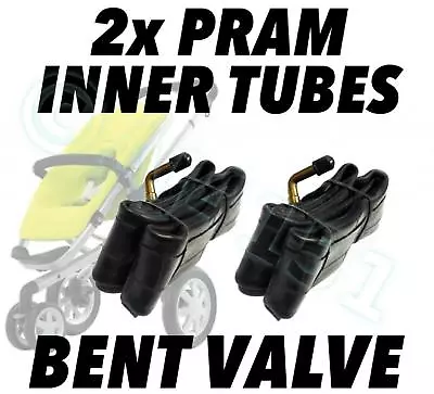 2 X BICYCLE TUBE 12-1/2 X 2-1/4 AV BENT VALVE 12  BIKE PRAM WHEELBARROW  • $9.50