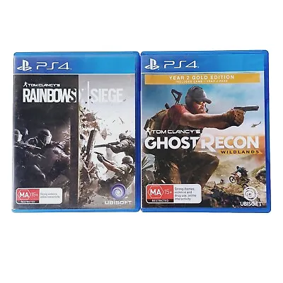Tom Clancy’s Rainbow Six Siege & Ghost Recon Wild Lands  - PS4 Bundle • $24.99