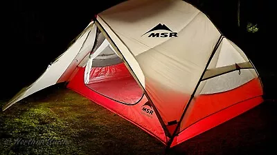 MSR Hubba Hubba NX 2 Backpacking Camping Tent W/ Footprint ~ 3 Season 2 Person. • $350