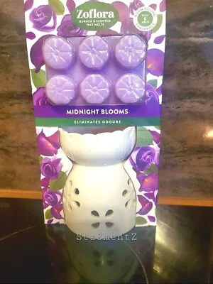 Zoflora Scented Candle Midnight Blooms Wax Melts With Burner • £6.50