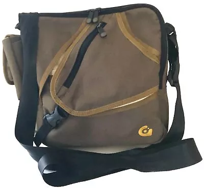 Gravis Sidearm Unisex Canvas Messenger Cross Body Bag Large Khaki 10 Compartment • $63.45