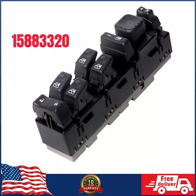 15883320 Front Driver Left Side Power Window Switch For 03-07 Chevy Cadillac GMC • $83.99