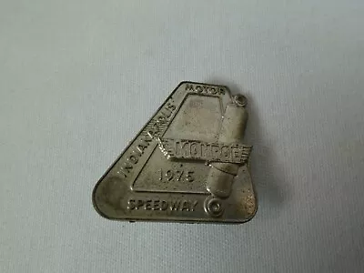 1975 Indianapolis 500 Silver Pit Badge Tie Clip Home Made  • $29.99