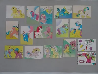 Rare Lot Of 16 Pocket Calendar My Little Pony 1988 Collection Portugal • $69