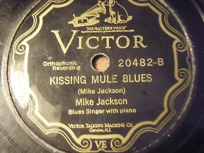 $9.99 • Buy RARE Blues 78 Mike Jackson   Alabama Mamma / Kissing Mule Blues   VICTOR 1927