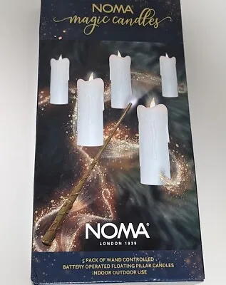 Noma Magic Candles 5 Pack Of Wand Controlled Remote Battery Pillar Harry Potter • $30.80