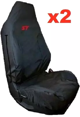 2x EMBROIDERED CAR SEAT COVERS TO FIT FORD FOCUS FIESTA ST 2/3 TDCI RECARO SEATS • $123.64