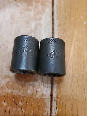 Mac Tools 3/8 Drive 15MM 6&12PT Shallow Impact Sockets Lot Of 2 • $22