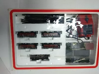 Vintage Lima Micro Model N Scale Train Set Steam Locomotive And 4 Cars Italy  • $65