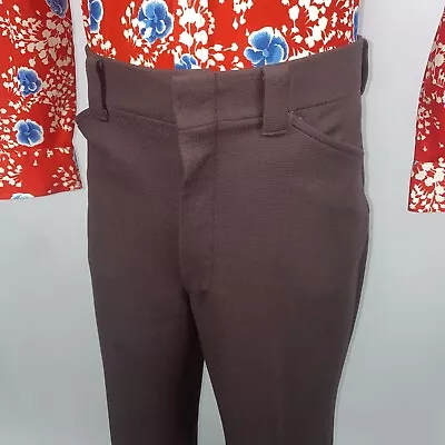 Vintage 70s Pants Mens 38 31 Farah Polyester Saturday Night Fever Disco Leisure • $49.99