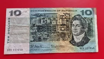 1966 - Australia $10 Ten Dollar Banknote - Coombs / Wilson  • $24